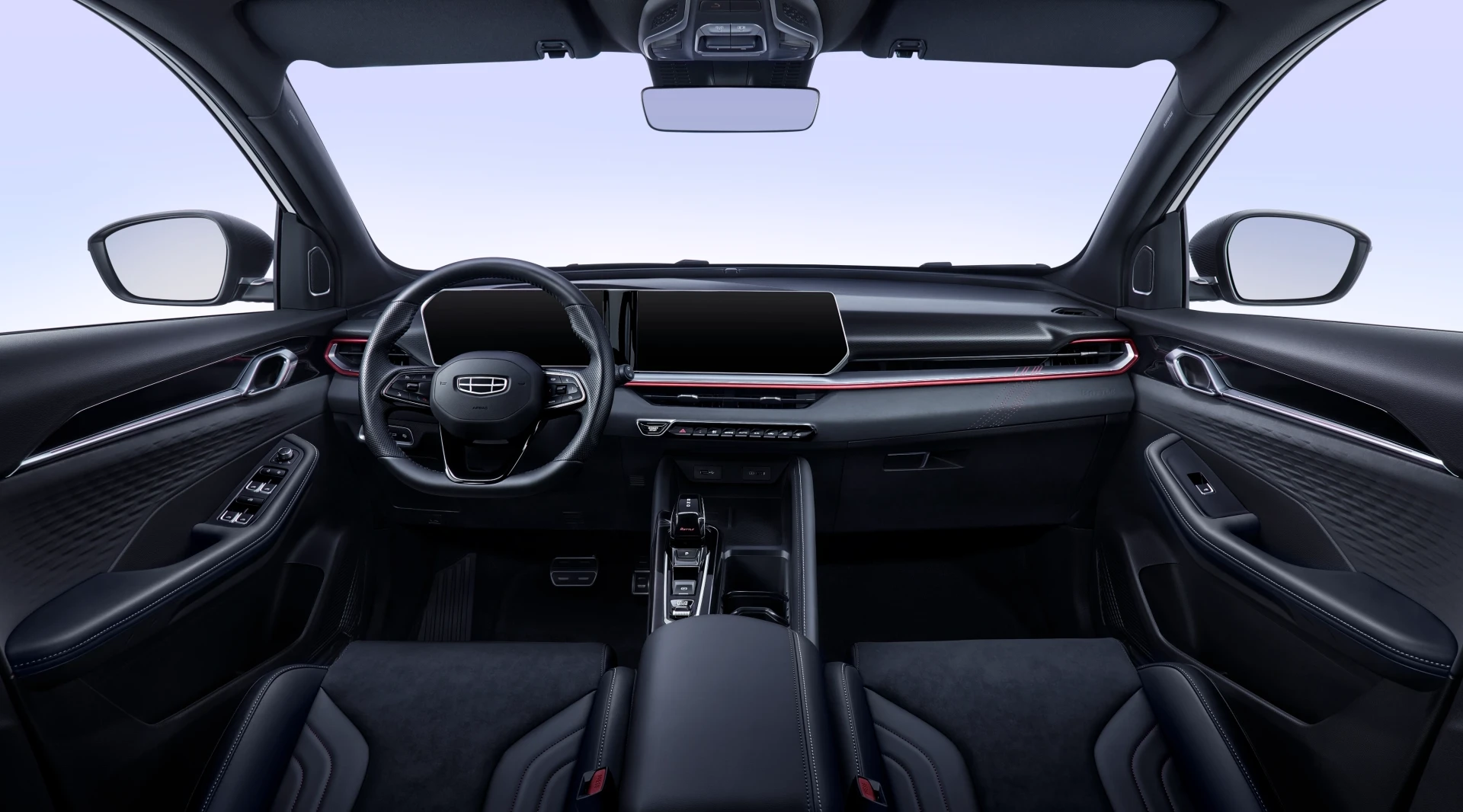 Geely Coolray inter con pantalla de infoentretenimiento de 12.3 con apple carplay